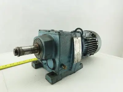 Sew Eurodrive R37DT71C4TF-IS 1/3HP Gear Motor 230/460V 3Ph W/ 32.4:1 Inline Box