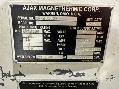 AJAX INDUCTION ANNEALER
