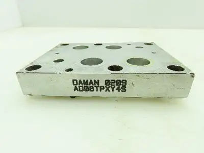 Daman AD08TPXY4S Aluminum Tapping Plate X&Y Ports SAE-4 D08  Lot of 2
