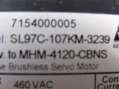 ASCI HMH 4120 CBNS  SL97C-107KM-3239 3 PHASE SERVO Motor Part or Repair
