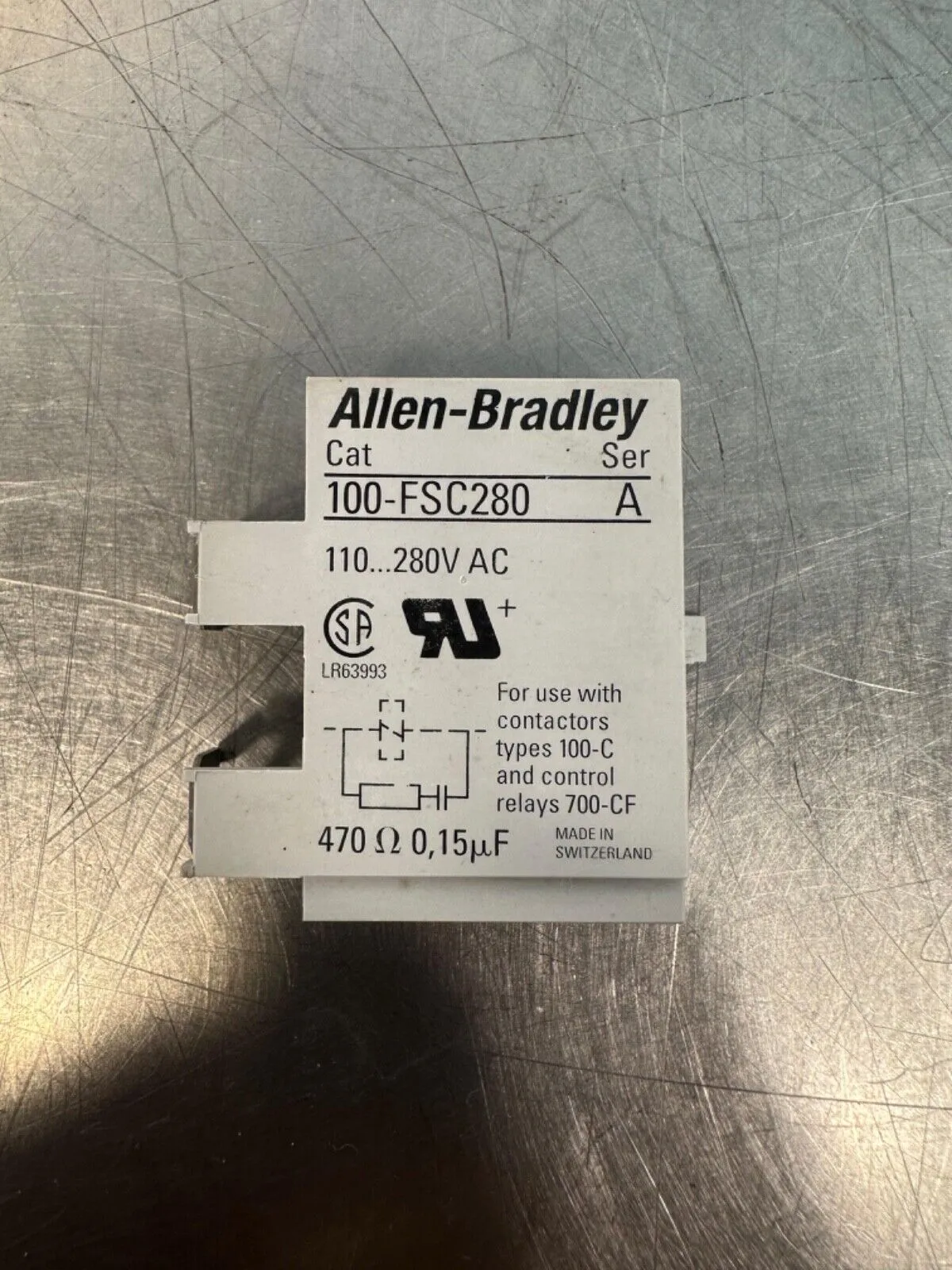 Used Allen-Bradley 100-FSC280 serA Surge Protectors South Carolina US | Palmetto Automation #1160193