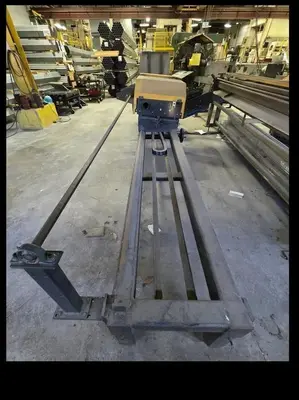 USED KENT 3" OD X 120" DEBURRING MACHINE
