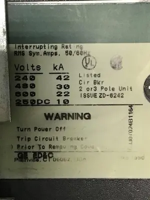 USED GENERAL ELECTRIC TJJ436350WL / DISCONNECT