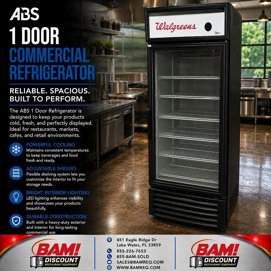 Used ABS ABT-19-WAL1 Display Refrigerators Florida US | BAM Discount Restaurant Equipment #1390509
