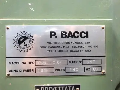 Used BACCI _UNKNOWN_ Woodworking Tenoners Pennsylvania US | Highland Automation #1298231