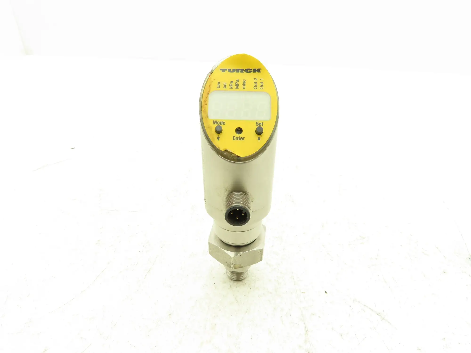 Turck PS010V-503-LI2UPN8X-H1141 Pressure Sensor 145PSI Digital Display 4 Pin M12