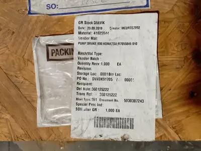 New | in-Stock KOMATSU R705-58-45030 Construction Equipment Parts British Columbia CA | Lenmark #1440456