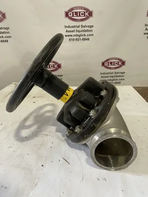 Saunders 4″ Stainless Steel Manual Sanitary Diaphragm Valve
