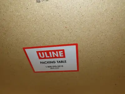 Uline H-1128  48"x 30" Industrial Packing Table Work Bench Composite Wood Top
