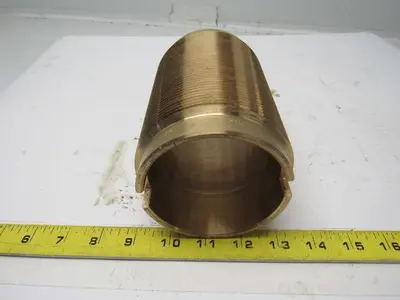 Brass Bushing 3.358" I.D. X 4.053" O.D. X 6-1/4" O.A.L. 8 TPI