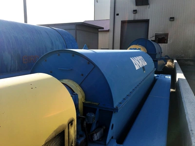 (2) Bird 44 x 132 solid bowl decanter centrifuges, CS.