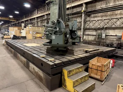 192" WIDE X 360" LONG X 12" THICK T-SLOTTED FLOOR PLATE. STOCK #0433326