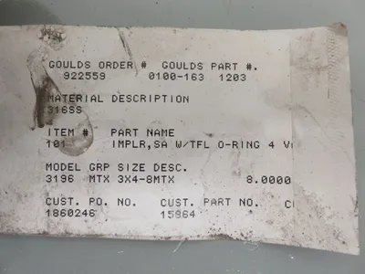 USED Goulds 3196