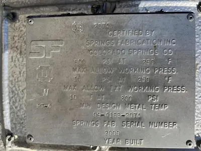 USED 2009 SPRINGS FABRICATION ABSORBER COLUMN