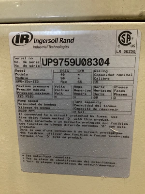 Used INGERSOLL RAND UP6-15C-125 Rotary Screw & Sliding Vane Air Compressors Michigan US | iGAM Industrial Marketplace #1398574