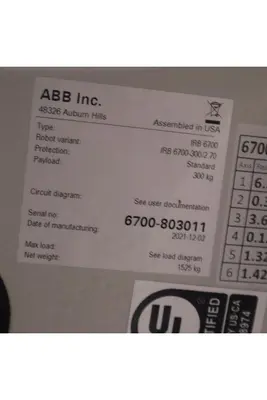 New | in-Stock ABB IRB 6700 Dye Sublimation Printers Pennsylvania US | Global Equipment International, LLC #1457215
