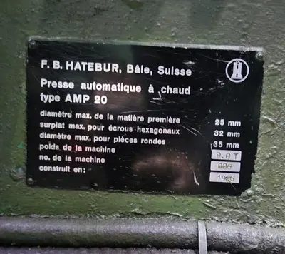 USED 1966 HATEBUR AMP-20