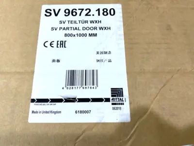 USED RITTAL PARTIAL DOORS FOR TS 800MM X 1000MM
