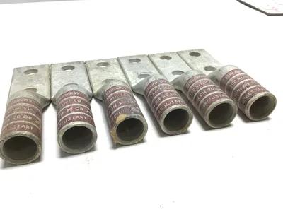 Burndy YA34-2N Copper Lug Brown Die 299/20 (Lot of 6)