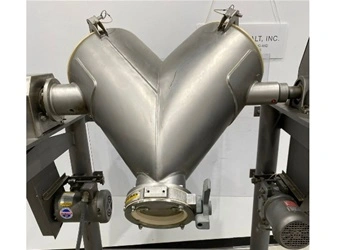 Used PATTERSON PATTERSON KELLEY 2 CFT TWIN SHELL VBLENDER WITH PIN BAR Double Cone - V Mixers New York US | Michael Benalt Inc #1274366