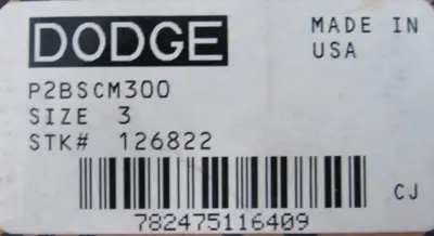 NEW DODGE P2BSCM300 PILLOW BLOCK BEARING 3" 126822