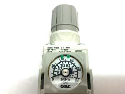 SMC AW20K-N02CE-Z-B-X406 Modular Filter Regulator, Built-in Gauge - Used