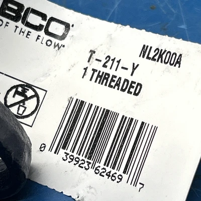 Nibco 1" Brass Globe Valve T-211-Y 125 SWP 200 WOG Threaded USA made Fast Ship