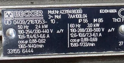 Used 2004 BECKER PICCHIO 2200 Vacuum Pumps Indiana US | Machine Solutions, LLC #1714658