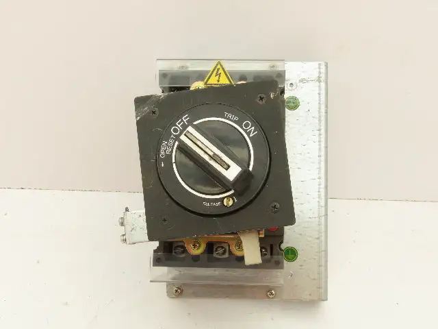 Fuji Electric BU3FHC-020L Circuit Breaker With Rotary Switch 20A 600VAC 3PH