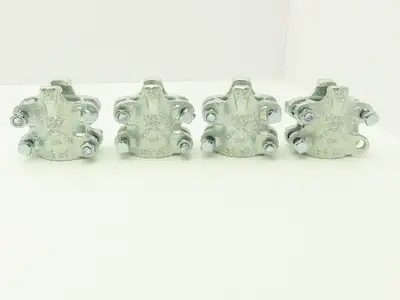 Dixon Boss BU24 1-1/2" Hose Clamp 4-Bolt 2 Grip Fingers  Lot of 4
