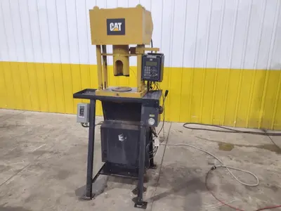 CAT CRIMPUTER HOSE CRIMPING & COUPLING PRESS , WITH TOOLING DIES & ENERPAC HYDRUALIC UNIT: YOBRO #24865