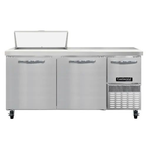 Continental RA68SN8 68" Sandwich/salad Prep Table W/ Refrigerated Base, 115v