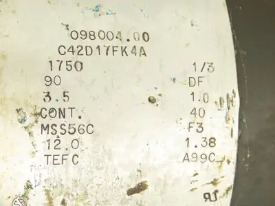 Cyclo Index Series 4010DT Model 300-1/2 180° Rotation Indexer w/Motor w/VFD 115v