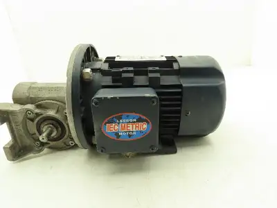Bonfiglioli VF49 A10 P80 B5 B3 Gearmotor 10:1 169rpm 14mm Dual Shaft 1Hp 230/460