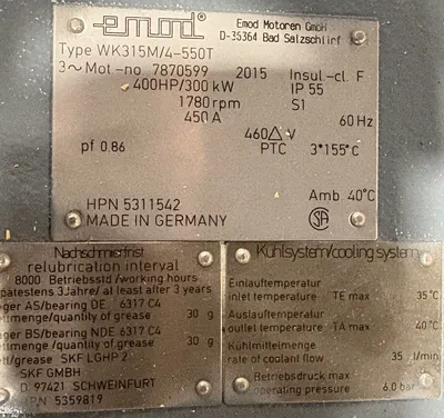 EMOD MOTOREN WK315M/4-550T 7870599 Motors | ESS Industrial Equipment Sales (4)