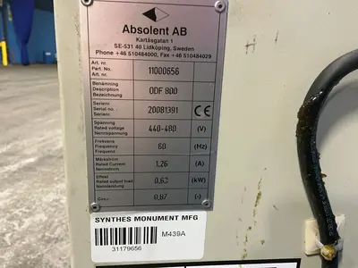 Used 2008 ABSOLENT ODF 800 Mist Collectors Ohio US | HGR 24 #1250337