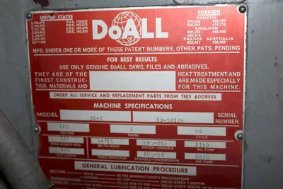 USED DOALL 363