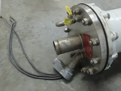 In-Line Multi-Stage Stainless Turbine Torpedo Pump 3" Inlet 40Hp 125GPM 15' Pipe