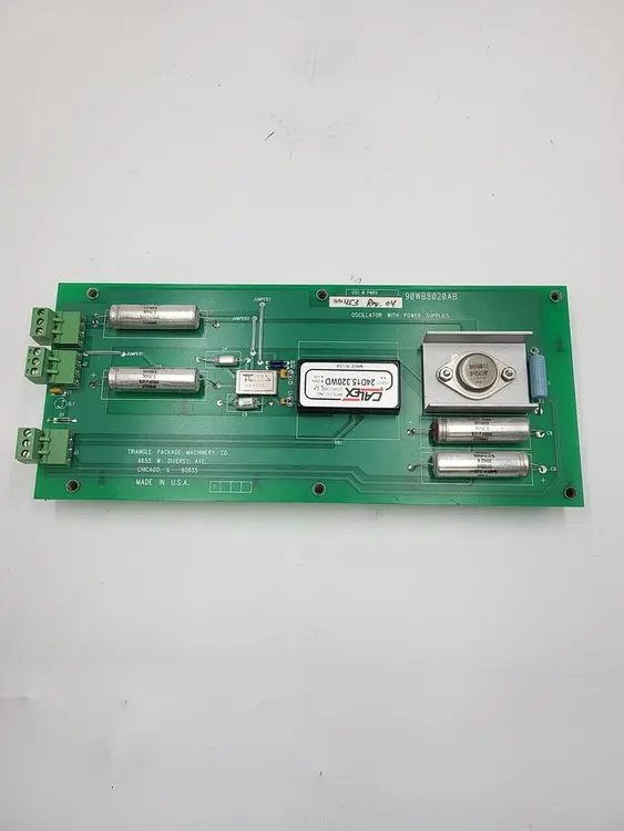Used TRIANGLE TRIANGLE 90W8020AB BOARD OSCILLATOR W/ POWER SUPPLIES CALEX MFG 24D15.320WD I/O Boards & Replacement Parts | ND Industrial Surplus #1215774