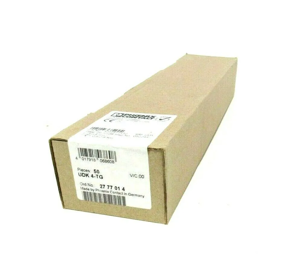 LOT OF 50 NEW PHOENIX CONTACT UDK 4-TG TERMINAL BLOCKS 2777014 UDK4TG