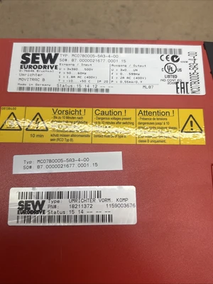 New | in-Stock SEW/EURODRIVE EURODRIVE MC07B0005-5A3-4-00 380-500V 2A Variable Speed Drives Indiana US | J&J Industrial Supply #1550140