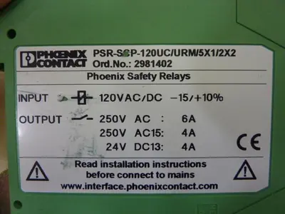 USED PHOENIX CONTACT PSR-SSP-12OUC/URM/5X1/2X2