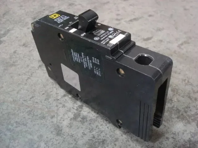 Square D EGB14020 Circuit Breaker 20 Amps 277VAC 1 Pole Used