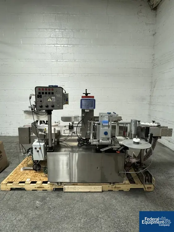 Used CLI Charles Lapierre Wrap Around Uni-Pharma Labeler, model UNI-500 Labelers Ohio US | Federal Equipment Company #420391