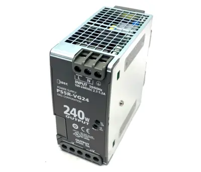 New | in-Stock IDEC Power Supply 100-240VAC 2.7-1.2A 24VDC 10A 240W DIN Rail Power Supplies Michigan US | Maverick Industrial Sales #1392478