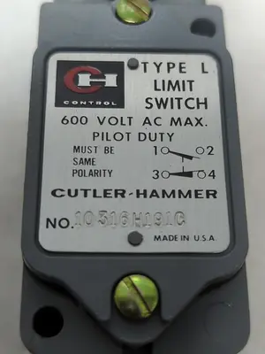 New | in-Stock CUTLER-HAMMER 10316H191 Miscellaneous Equipment (Electrical & Power) | Surplus Asset Holdings #1202146