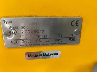 Used EMERSON EMERSON ACTUATOR WITH BALL VALVE Valves/Fittings Pennsylvania US | Global Equipment International, LLC #185885