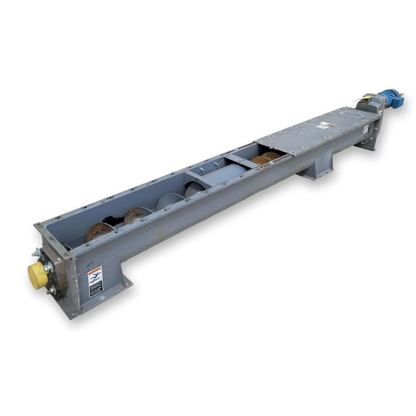 Used 9" dia. X 10'L Industrial Screw Auger Conveyor