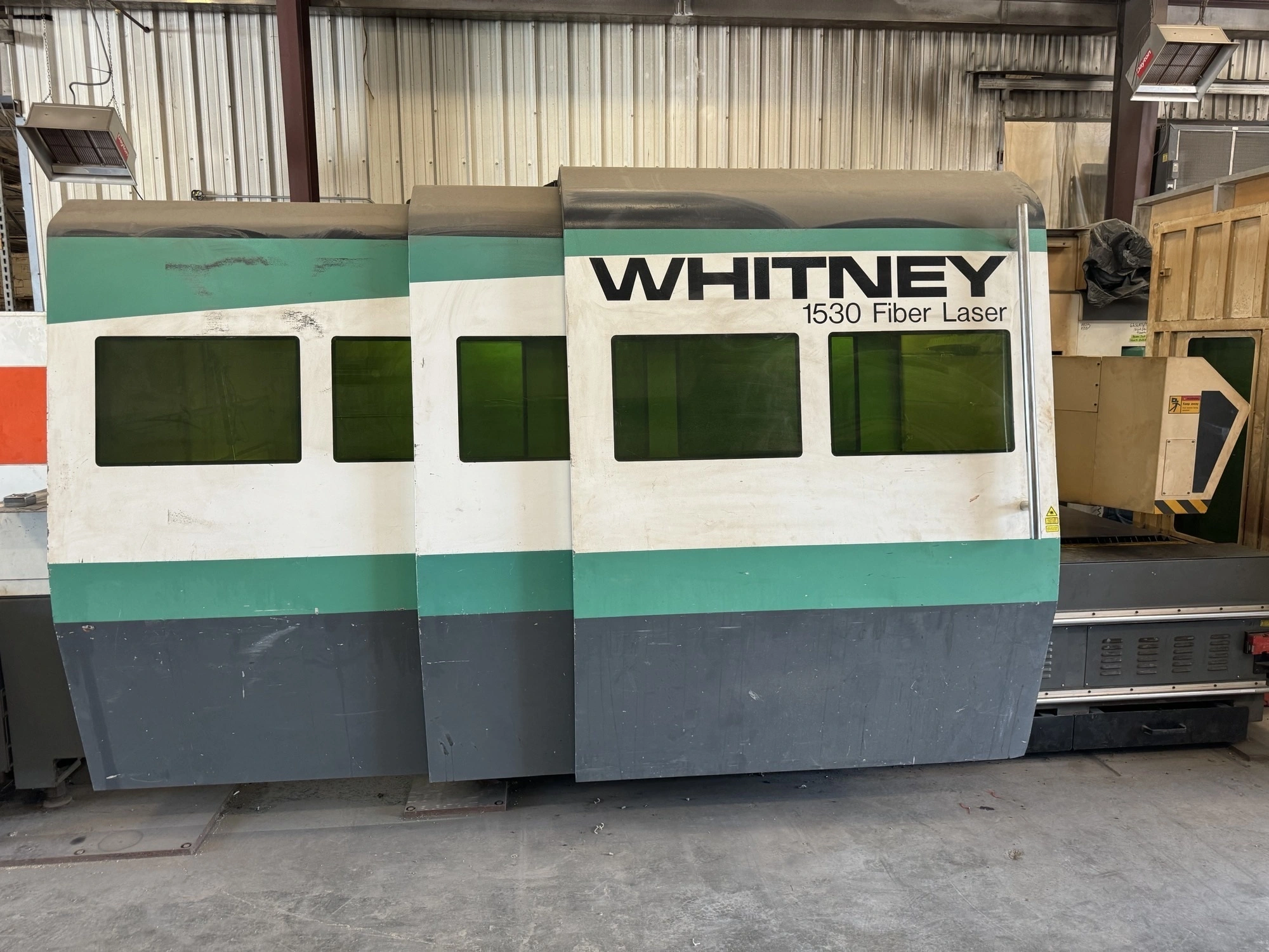 USED 2014 WHITNEY 1530 6000 WATT CNC FIBER LASER
