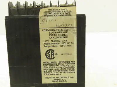 Protection Controls Form 8966 Tele-Fault II First-Outage Fault Finder